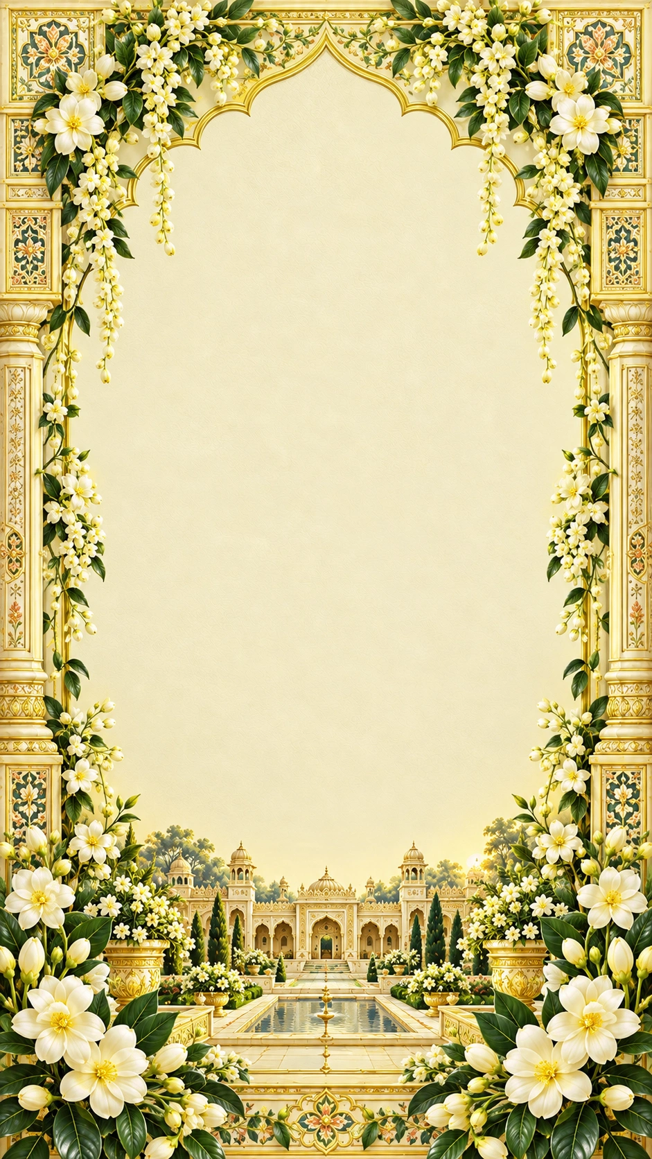 Baagh wedding invitation on a phone